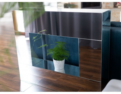 Lustrzana obudowa kominka - KONSOLA