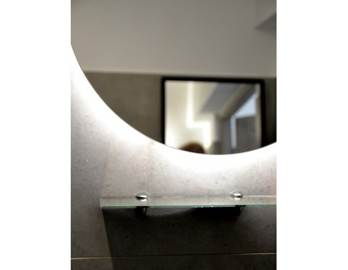 Półka łazienkowa lustrzana z uchwytami