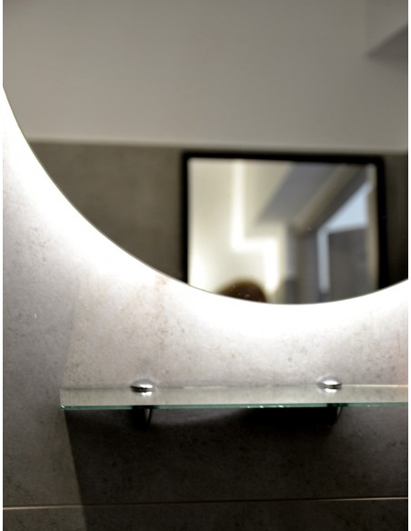 Półka łazienkowa lustrzana z uchwytami