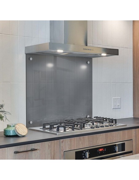 Kuchenny hartowany panel szklany - szkło: antisol grafitowy