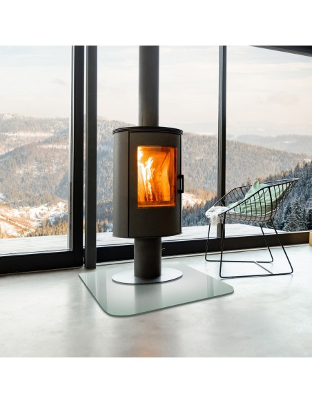 Szyba pod kominek / kozę - DELA FLOAT 6mm 100x100