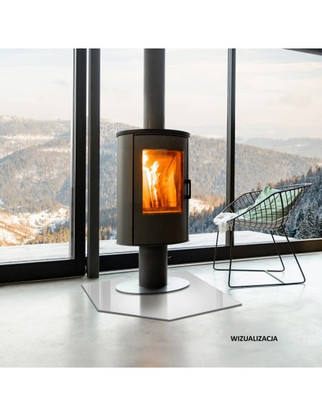 Szyba pod kominek / kozę - DOLO optiwhite 6mm 100x100