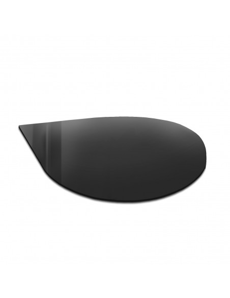 Szyba pod kominek / kozę - KROPLA czarne 6mm 100x100