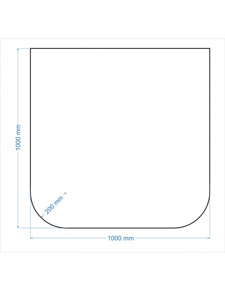 Szyba pod kominek / kozę - DELA antisol brąz 6mm 100x100