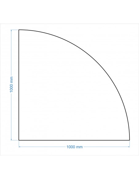 Szyba pod kominek / kozę - ĆWIARTKA antisol brąz 6mm 100x100