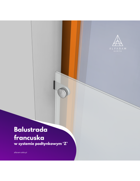 Balkon francuski w systemie podtynkowym 'Z'