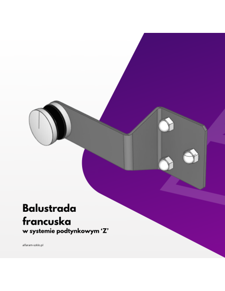 Balkon francuski w systemie podtynkowym 'Z'