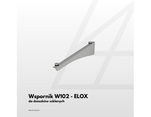 Daszek szklany na wspornikach W102 -... Daszek szklany na wspornikach W102 -...