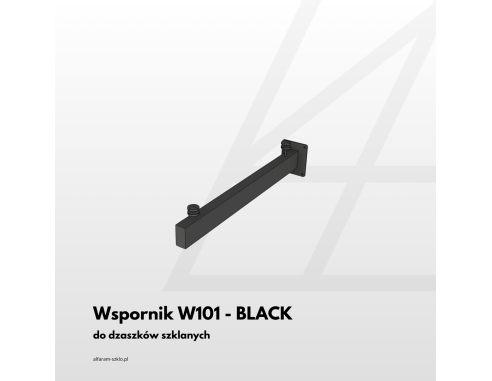 Daszek szklany na wspornikach W101 -...