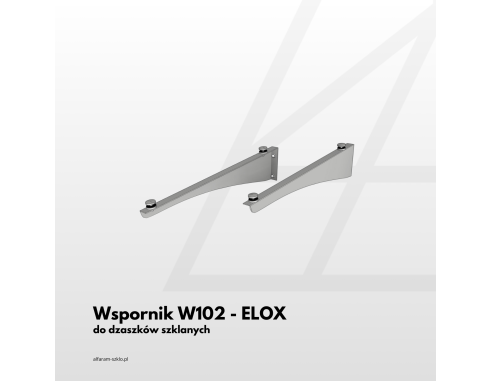 Daszek szklany na wspornikach W102 -... Daszek szklany na wspornikach W102 -...